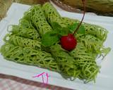 Cara Membuat Roti Jala Green Tea eggless 4