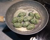 A picture of step 6 of Gnudi with Gorgonzola Cream.