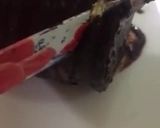 A picture of step 6 of Instant Marie biscuit Cake.