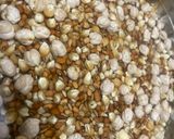 A picture of step 1 of Lentil, cereal, chickpeas mixed patties.