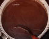 Foto langkah ke 4 dari resep Puding ubi lapis coklat.
