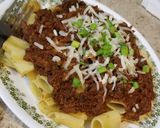A picture of step 4 of Rigatoni with Vegan "Walnut Mushroom Meat" Sauce.
