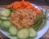 A picture of step 8 of Rice and Beans (Adapted for Electric Rice Cooker).
