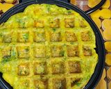A picture of step 4 of Veg.Moong Dal Waffles.
