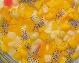 Foto langkah ke 2 dari resep Puding tahu sutra fruit coctail.