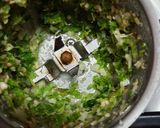 A picture of step 3 of Green chilli Thecha.