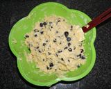 A picture of step 2 of Blueberry Pound Cake with Cream Cheese Frosting.