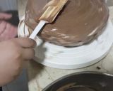 A picture of step 5 of Death by chocolate cake.