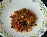A picture of step 2 of Veg Manchurian Prantha.