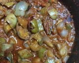 A picture of step 1 of Kathirikai puli thokku(Brinjal thokku).