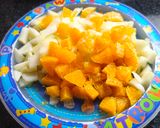 Foto del paso 1 de la receta: Budín húmedo de pera y mandarinas