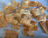 A picture of step 4 of Spiced sourdough crackers with yogurt and honey dip 🍪🍯.
