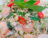 Hình bước làm 3 của món Hoa Chuối Hột Trộn Tôm