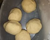A picture of step 4 of Gorditas Stuffed with Shredded Beef in Red Chile Sauce.