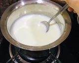A picture of step 1 of Choco Custard pudding.