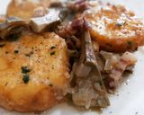 Foto del paso 9 de la receta Patatas a la importancia con alcachofas y panceta ibérica