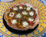 Une image de l'étape 20 de Tarte filo, oignon, chèvre et poivrons tricolores.