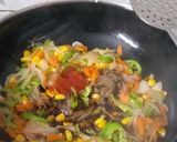 नूडल्स फ्राइड राइस (noodles fried rice recipe in Hindi) रेसिपी चरण 3 फोटो
