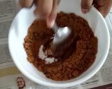 A picture of step 3 of Choco lava cake.