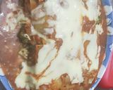 Foto del paso 8 de la receta: Lasaña de brócoli, queso cremoso y pollo con dos salsas