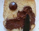 A picture of step 2 of Chocolate, Ricotta, and Blueberry Toast in Air Fryer.