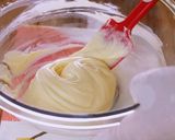 A picture of step 5 of No-Bake Strawberry Cheesecake.