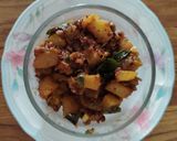 A picture of step 5 of Yellow pumpkin Fenugreek seeds sprouts subji.