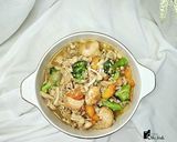Foto langkah ke 7 dari resep Sapo Tahu Jamur Shimeji.