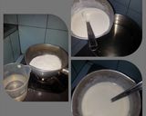 Foto langkah ke 3 dari resep Es Pallu Butung with Vla Mutiara Khas Kota Makassar.