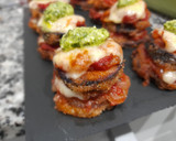 Foto del paso 9 de la receta: Pincho de berenjena a la parmesana con pesto