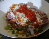 Foto del paso 1 de la receta: Huesos carnudos de cerdo guisados con curry