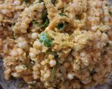 A picture of step 2 of Sabudana Vada.