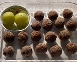 A picture of step 11 of Winter Special Immunity Booster Amla Energy Bites.