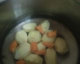 A picture of step 1 of Japanese potato salad a.k.a japanese mukimo.