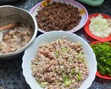 Hình bước làm 1 của món Bánh bèo nhân thịt