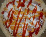 Foto langkah ke 5 dari resep Pizza Teflon (Praktis, Empuk No Telur).