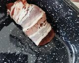 Baconbe tekert csirkemáj recept fázis 2 fotója