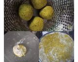 A picture of step 3 of Besan Methi Puri with Puri Chaat.