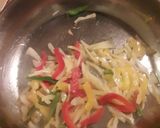 A picture of step 1 of Chicken a la King with mixed patty pans.