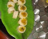 A picture of step 2 of Stuffed Sooji wheels /Rolls.