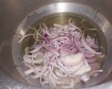 A picture of step 1 of Chicken daal.