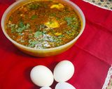 A picture of step 6 of Steamed Egg Curry.