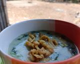 Foto langkah ke 9 dari resep Sup Bayam Creamy dengan Jamur Krispi.
