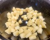 A picture of step 1 of Aloo Baingan Methi with Kasundi.