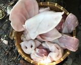 Hình bước làm 1 của món Giò xào (giò thủ)