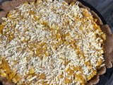 Tarta de pollo calabacín y huevo duro masa integral