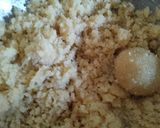 A picture of step 9 of Suji sugar ladoo.