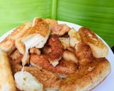 Hình bước làm 4 của món Bánh mì sữa nhân phô mai chiên