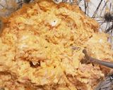 A picture of step 1 of Easy Peasy buffalo chicken dip.