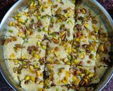 A picture of step 3 of Aloevera Burfi.